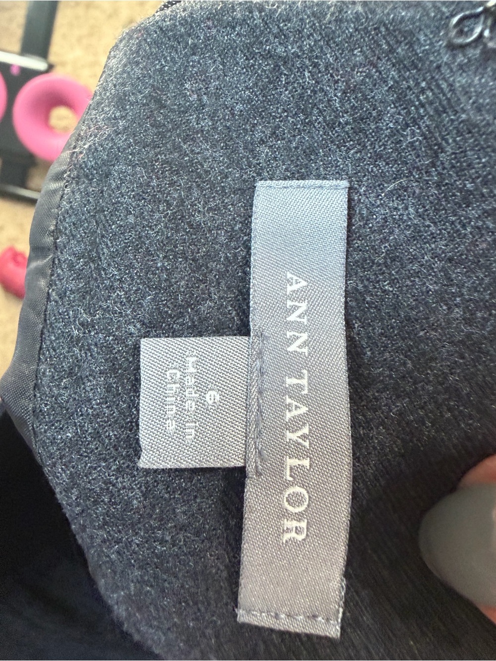 Ann Taylor Charcoal Black Center-Panel Pencil Skirt - Picture 5 of 5
